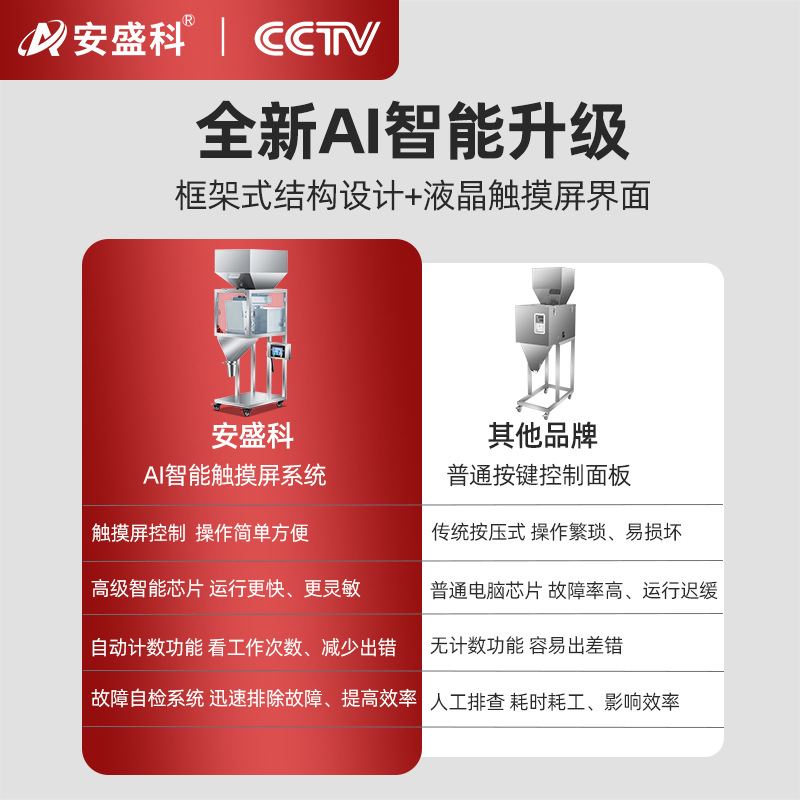 大容量颗粒粉末分装机定量称重大米五谷杂粮咖啡豆坚果饲料灌装机