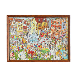 实木拼图相框定制装裱框500片一千片专用画框1000片70x50cm75挂墙