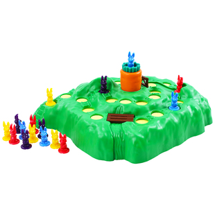 兔子陷阱闯关玩具升级版儿童亲子互动对战游戏地图益智桌游陷阱棋