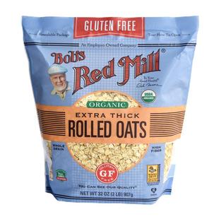 美国原装进口鲍勃红磨坊无麸质GlutenFree高纤快煮特厚燕麦片