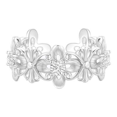 VIVIWELL鸢尾花约拉丝复古戒指