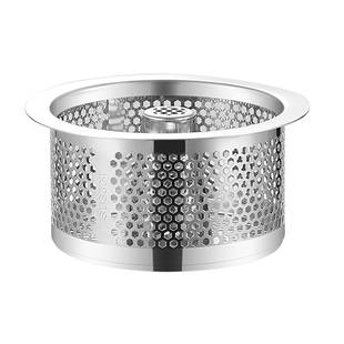 厨房水槽垃圾过滤网洗菜盆洗碗水池不锈钢304下水道提笼盖通用款