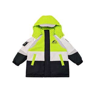 abckids童装男童羽绒服2026冬季新款儿童中长款白鸭绒中大童外套