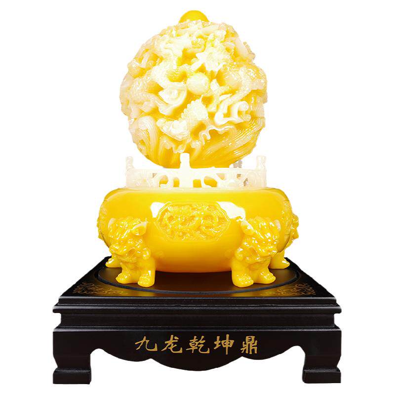 招财时来运转镇宅办公室九龙鼎