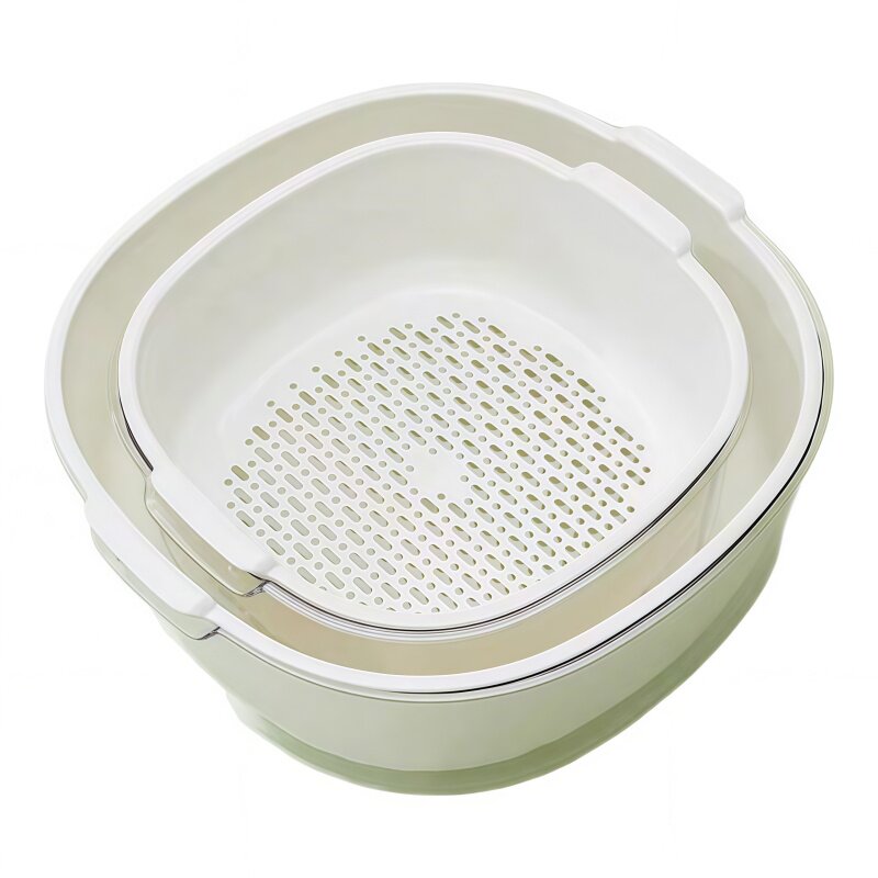 双层沥水篮厨房洗菜盆用品