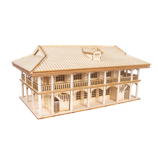 木制拼装模型红色文化小学生手工玩具科技竞赛中式建筑旧址材料套