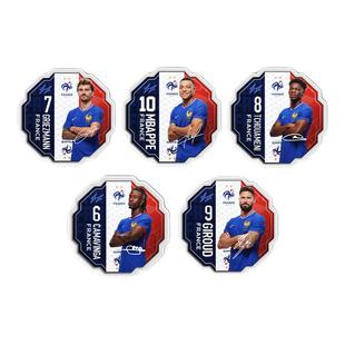 法国队官方商品 | 亚克力球员冰箱贴印号签名足球球迷礼物姆巴佩