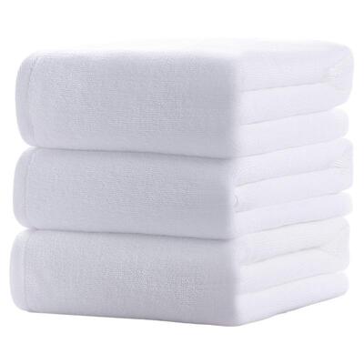 纯棉毛巾白色吸水五星级酒店浴巾