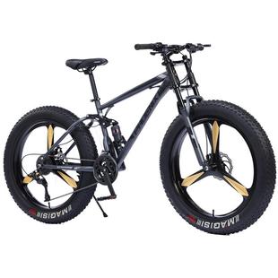 凤凰山地自行车成人越野车沙滩雪地车4.0大轮胎男女式学生变速车