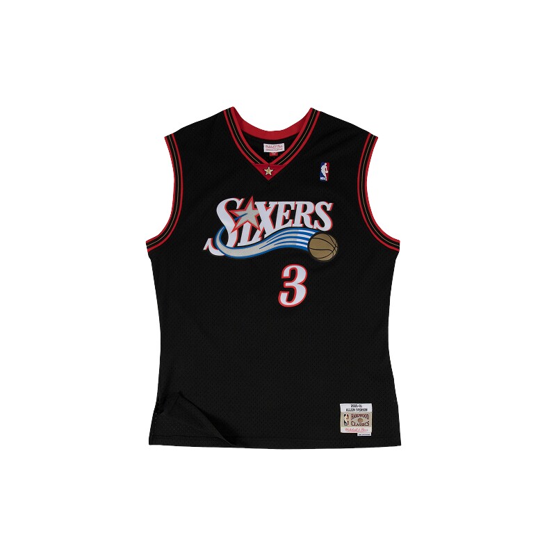 NBA76人艾佛森00-01赛季SW球衣MN