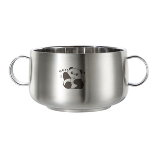 316L不锈钢儿童碗宝宝小饭碗个人专用2026新款双耳碗蒸蛋家用餐具