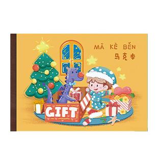 马克笔专用绘画本涂色不透色a4马克本小学生加厚空白a5图画本马克专用本线圈画画本幼儿园儿童美术画画生丙烯