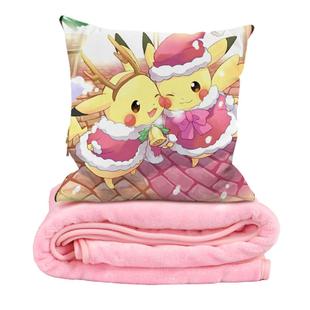 diy图片定制抱枕毯子两用靠枕珊瑚绒毯二合一车载大号被真人照片