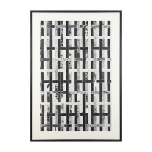 颐画《革序》真牛皮画原创挂画艺术高级家居美学设计油画原创作品