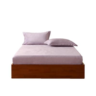 水星家纺抗静电仿兔绒床笠