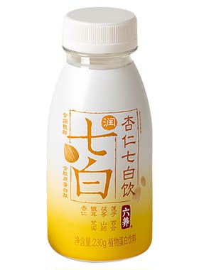 六养杏仁七白饮冰糖微甜230g*8瓶