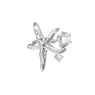 BOONEE海星宝石开口戒指女小众设计高级感指环食指戒送女友装饰戒