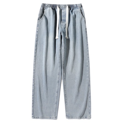 NASA官方进口美式潮牌牛仔长裤