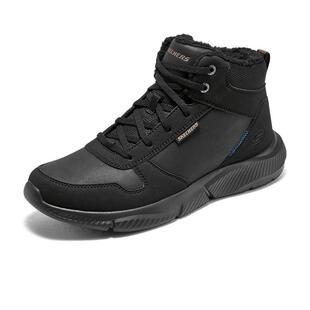 斯凯奇秋季新款男士绑带高帮鞋舒适保暖加绒柔软休闲鞋耐磨运动