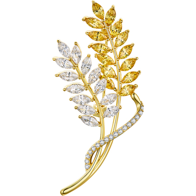 JAY双色麦穗小众高端胸针女