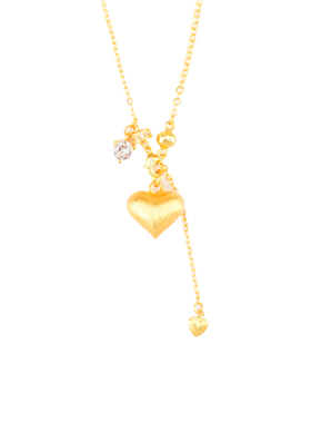 盈国拉丝爱心简约设计款项链