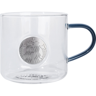 【自营】Starbucks/星巴克玻璃杯 男士女生咖啡高颜值马克水杯子