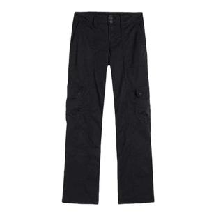 Hollister秋款小海鸥美式女显瘦低腰直筒工装裤休闲牛仔微喇长裤