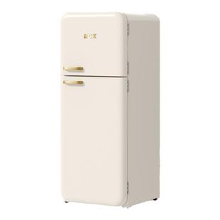 HCK哈士奇小香风SE复古冰箱双变频节能双门客厅无霜家用保鲜冷冻