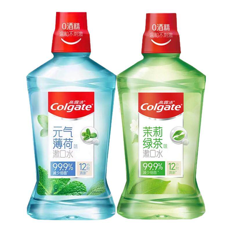 高露洁漱口水清新口气贝齿含氟