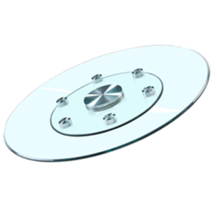 餐桌转盘钢化玻璃转盘家用圆桌转台酒店大圆桌旋转餐台圆台面防爆