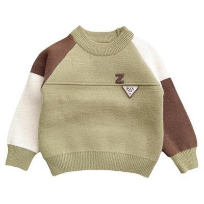 柔软儿童加绒毛衣秋冬宝宝羊绒衫