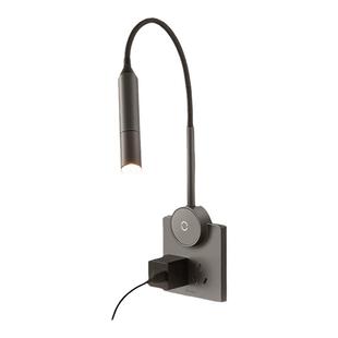 公牛壁灯插座式免布线86底盒读书台灯网红卧室护眼阅读灯床头灯