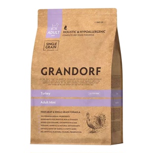 比利时进口Grandorf格兰多夫GD鲜肉无谷低敏全犬小颗粒狗粮护关节