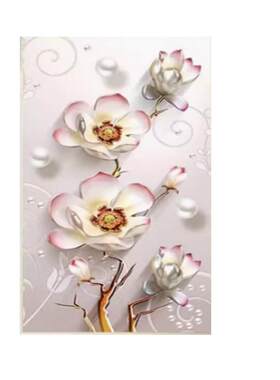 3D玄关装饰画自粘画花卉墙贴卧室客厅墙贴卧室走廊过道背景墙贴画