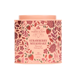 Harney Sons哈尼桑尔丝草莓奶昔乌龙茶茶叶茶包无糖果茶75g/30包