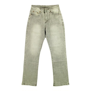 微喇牛仔裤男美式复古新款弹力修身喇叭长裤子U213/3882*06