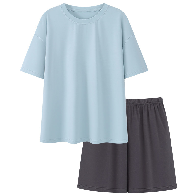 夏季女士莫代尔冰丝带胸垫家居服