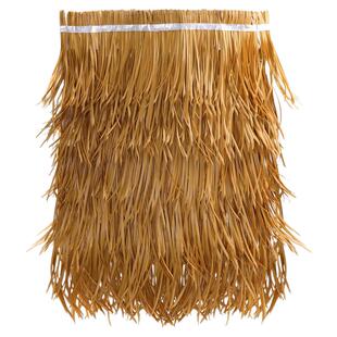 仿真茅草屋顶凉亭户外遮阳伞防水隔热人造稻草农家乐民宿屋檐茅草