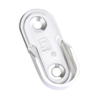 衣柜挂衣杆固定配件卡扣横杆挂钩内衣杆托304不锈钢法兰座扁管