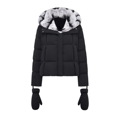 JONIbyBEB濑兔毛连帽手套羽绒服