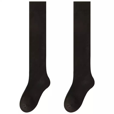 过膝袜子女高筒袜秋冬季加绒加厚保暖大腿纯色冬天半截长筒袜膝盖