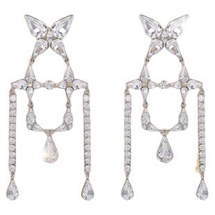 abyb西西里雨蝶耳环秀款蝴蝶轻奢夸张耳饰独特耳坠流苏生日礼物