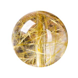 巴西金发晶散珠diy珠子串珠饰品配件材料3A黄发晶水晶手串配珠