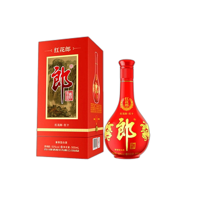 四川53度红花郎10瓶装酱香型白酒