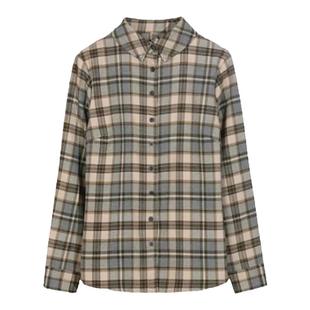 衬衣女款大码女装胖mm长袖高端加绒加厚高端保暧冬季外穿格子衬衫