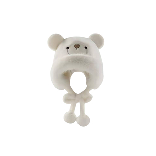 可爱卡通毛绒保暖小熊帽子2025冬季新款加厚俏皮显脸小骑行雷锋帽