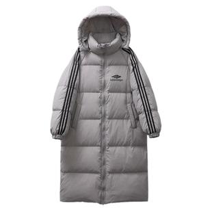 过膝长款90白鸭绒羽绒服女2025冬季新款学院风法式小众加厚外套潮