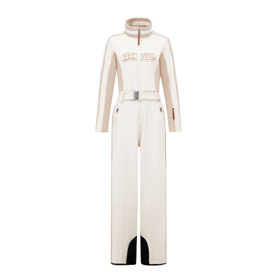 VECVEC美式学院风滑雪服连体服女单双板户外运动防水耐磨夹棉保暖