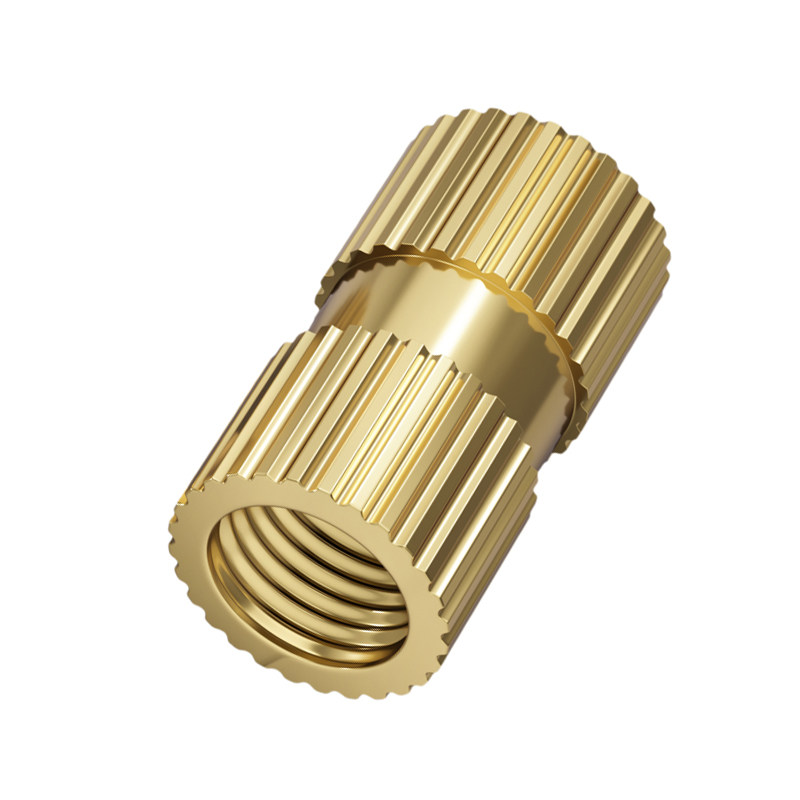 通孔注塑热熔铜螺母滚花螺母铜镶件预埋螺帽铜花螺母M2M3M4M5M6M8