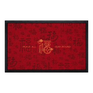 高端入户门地垫红色耐脏除尘大门口进门脚垫玄关防滑免洗地毯加厚